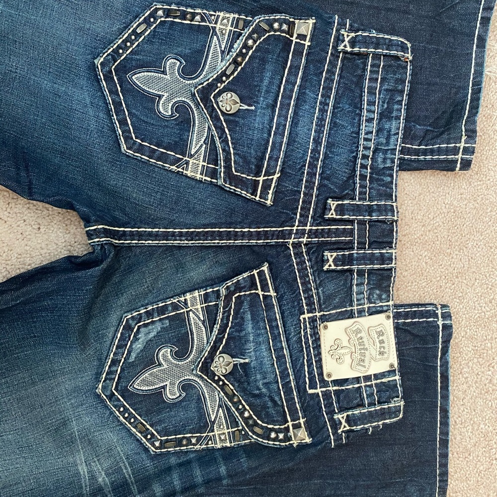 Men’s 32 Rock Revival Jeans Jax/Boot